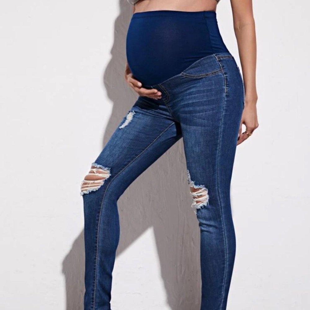 SHEIN Maternity Jeans LARGE